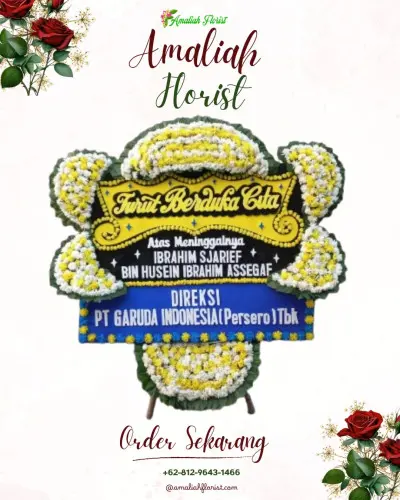 Papan Bunga Duka di Kebonan